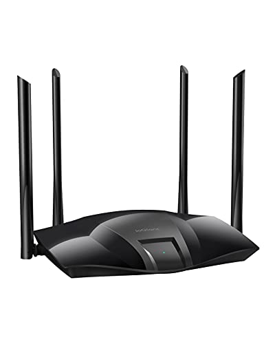 ioGiant WiFi 6 Router AX1800 Smart WiFi Router, 802.11ax Dual Band Gigabit Wireless Router for Home & Gaming, Connects Up to 40+ Devices, 1201Mbps 5GHz + 574Mbps 2.4GHz, Easy Setup, Parental Controls