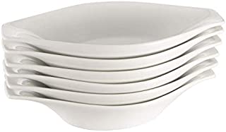 Oval Au Gratin Baking Dishes, Rarebit, Fine White Porcelain 10 Inches Set Of 6 (10