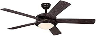 Westinghouse Lighting 7200700 Comet Indoor/Outdoor Ceiling Fan with Light, Espresso