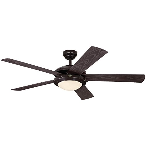 Westinghouse Lighting 7200700 Comet Indoor/Outdoor Ceiling Fan with Light, Espresso