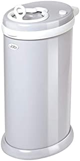 Ubbi Steel Odor Locking, No Special Bag Required Money Saving, Awards-Winning, Modern Design Registry Must-Have Diaper Pail, Gray