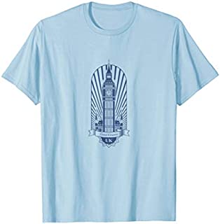 BIG BEN TOWER BLUE | United Kingdom, British London T-shirt