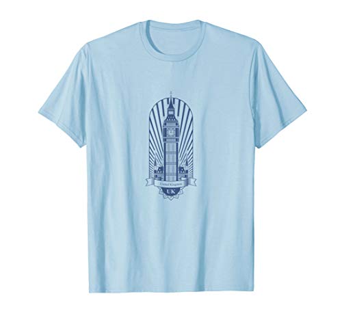 BIG BEN TOWER BLUE | United Kingdom, British London T-shirt