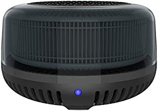 QUEENTY Air Purifiers for Car,Mini Air Purifier with True HEPA Activated Carbon Filter, Mini Air Ionizer for Smoke,Pollen,Dust,for Vehicles,Auto,Office,Plane,Hotel and Small Space with Car Charger