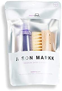 Jason Markk Essential Kit - 4 oz. Premium Shoe Cleaner & Standard Brush - Biodegradable and Free from Harsh Chemicals - Cleans and Conditions up to 100 Pairs of Sneakers - Removes Dirt and Stains