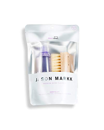 Jason Markk Essential Kit - 4 oz. Premium Shoe Cleaner & Standard Brush - Biodegradable and Free from Harsh Chemicals - Cleans and Conditions up to 100 Pairs of Sneakers - Removes Dirt and Stains