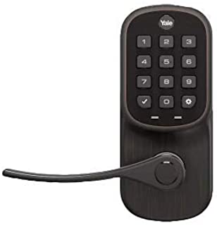 Liftmaster myQ Key Free Smart Lock with Touchscreen Keypad Lever, in Oil Rubbed Bronze with myQ Smart Garage Control (LMLEVPACK-OB 821LMC)