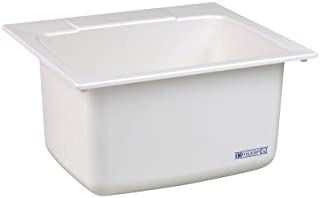 Mustee 10 Utility Sink, 22-Inch x 25-Inch, White