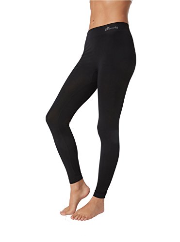 Boody Body EcoWear Womens Full Length Leggings Made from Natural Organic Bamboo Viscose  Soft Breathable Eco Fashion for Sensitive Skin - Black, Small