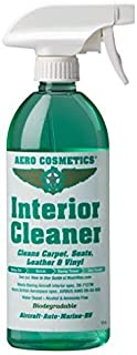 Interior Cleaner, Carpet Cleaner, Seat Cleaner, Fabric Cleaner, Cleans Carpets, Seats, Leather, Upholstery and Vinyl, Aircraft Quality for your Car Boat RV Meets Boeing and Airbus Specs 16oz