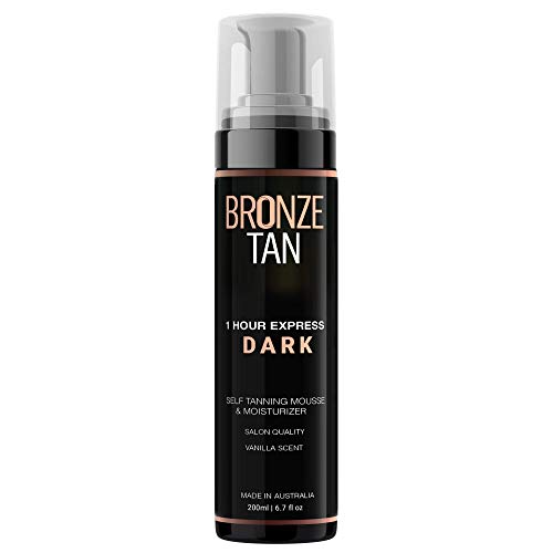 Bronze Tan Dark Self Tanner and Self Tanning Mousse For Fair to Medium Skin Tones Salon Quality Vanilla Scented Self Tanners Best Sellers (200 ml/ 6.7 oz)