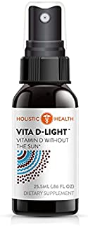 Holistic Health VITA D-Light Spray, Liquid Vitamin D Supplements for Adults, Liquid Vitamins Spray for Maximum Absorption, Vitamin D Spray in Natural Spearmint Flavor for Immunity Boost 25.5 ML