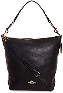 Coach Women's Leather Abby Duffle Shoulder Bag No Size (Im/Black)