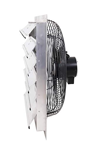 Fanpac S242 Wall-Mounted 2-Speed Shutter Exhaust Fan, 24