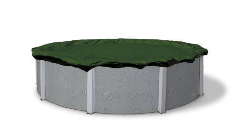 Blue Wave BWC804 Silver 12-Year 18-ft Round Above Ground Winter Pool Cover, FEET, Forest Green