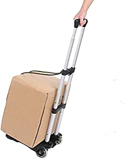 Coocheer Aluminum Folding Hand Trucks Portable Luggage Cart Lightweight Travel Hand Truck/Heavy Duty Hand Trucks (80LB)