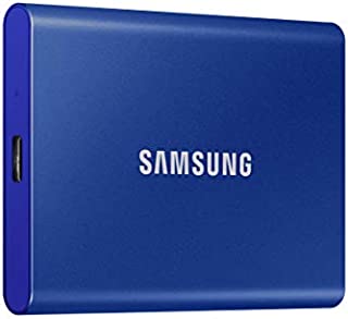 SAMSUNG T7 Portable SSD 500GB - Up to 1050MB/s - USB 3.2 External Solid State Drive, Blue (MU-PC500H/AM)