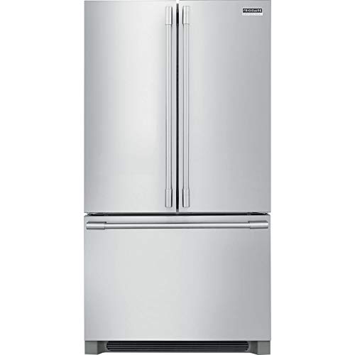 Frigidaire/FPBG2278UF 22.3 CF French Door Counter-Depth Refrig, LED, IceMaker, Alarm Sys, Smudge Proof Stainless Steel