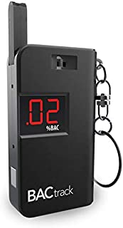 BACtrack Keychain Breathalyzer (Black) | Ultra-Portable Pocket Keyring Alcohol Tester for Personal Use