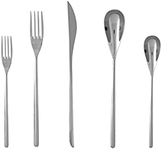 Fortessa Dragonfly 18/10 Stainless Steel Flatware 5 Piece Place Setting