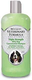 Veterinary Formula Solutions Triple Strength Dirty Dog Concentrated Shampoo  DirtRepel Technology Cleans Extra Dirty and Smelly Dogs  With Wheat Protein, Shea Butter, Aloe, Vitamin E (17oz)