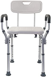 Essential Medical Supply Shower and Bath Bench with Arms and Back