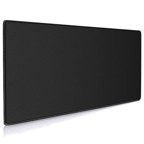 Cmhoo XXL Professional Large Mouse Pad & Computer Game Mouse Mat (35.4x15.7x0.12IN, 90x40 Black)