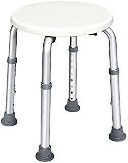 HAIRBY Bathtub Shower Stool for Handicapped and Seniors, Lightweight Bath Chair, Round