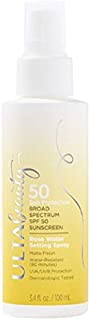 Ulta Beauty SPF 50 Sunscreen Rose Water Setting Spray