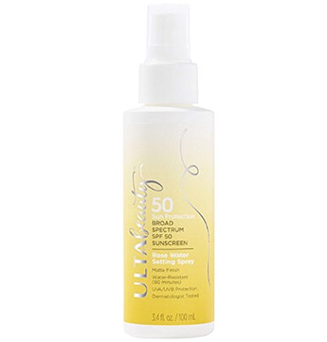 Ulta Beauty SPF 50 Sunscreen Rose Water Setting Spray