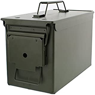 Redneck Convent 30 Cal Metal Ammo Case Can  Military and Army Solid Steel Holder Box for Long-Term Shotgun Rifle Nerf Gun Ammo Storage