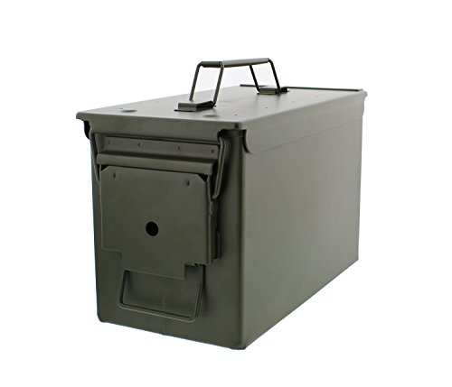 Redneck Convent 30 Cal Metal Ammo Case Can  Military and Army Solid Steel Holder Box for Long-Term Shotgun Rifle Nerf Gun Ammo Storage