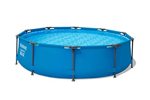 Bestway 56407 Steel Pro Above Ground, 10ft x 30in | Frame Pool Set w/Filter Pump, 10-Feet by 30-inch, Blue