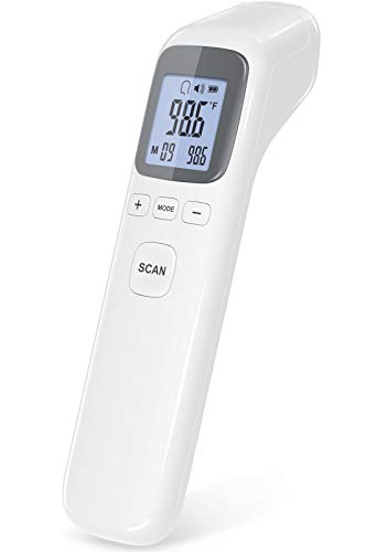 Thermometer for Fever, No-Touch Forehead Thermometer with Object Mode Function,Fever Alert and 32 Set Memory Recall,Digital Thermometer for Adults and Kids