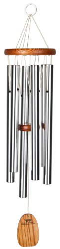 Woodstock Chimes AGMS The Original Guaranteed Musically Tuned Amazing Grace Chime, Medium, Silver