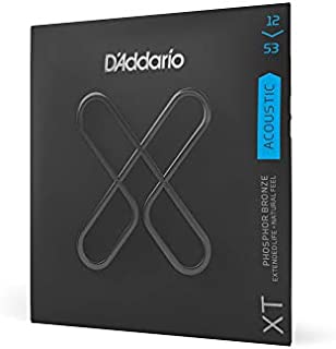 D'Addario XT Phosphor Bronze Acoustic Guitar Strings, Light, 12-53