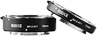 MEKE MK-Z-AF1 11mm 18mm Full Frame Macro Metal AF Auto Focus Extension Tube Adapter Ring Kit Compatible with Nikon Z Series Cameras Z5 Z6 Z7 Z50 Z6II Z7II