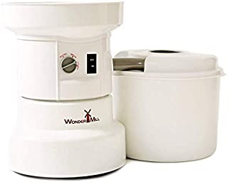 Powerful Electric Grain Mill Wheat Grinder for Home and Professional Use - High Speed Grain Grinder Flour Mill for Healthy Grains and Gluten-Free Flours - Electric Grain Mill by Wondermill,White