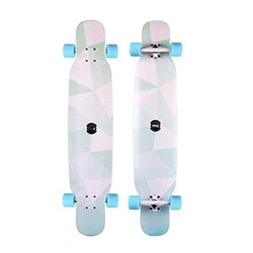 Longboards 46 inches Drop Through Freestyle Longboard Skateboards Complete Maple Cruising Dancing Longboard for Beginners Teens