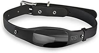 BLACK+DECKER Smart Dog Collar, GPS Tracker, 2-Way Audio, Water Resistant, Black Med/Large (Fits 15