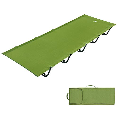 EVER ADVANCED Folding Camping Cot Portable Compact Tent Bed for Camping ,Fishing,Outdoor Travel, Support 250lbs