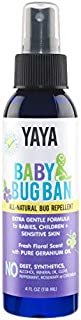 YAYA ORGANICS BABY BUG BAN  All-Natural, Proven Effective Repellent for Babies, Children and Sensitive Skin (4 ounce spray)