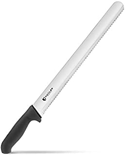 KUTLER Professional 14-Inch Bread Knife and Cake Slicer with Serrated Edge - Ultra-Sharp Stainless Steel Cutlery