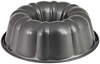 Chicago Metallic Nonstick Fluted Cake Pan, 10-Inch, Gray