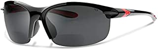 NEW REDESIGNED SL2 X Polarized Bifocal Reading Sunglasses | Wrap-Around Sun Readers Designed for Cycling and Sport | Frames and Lenses Made from Highest Quality Materials (Smoke, 1.5)