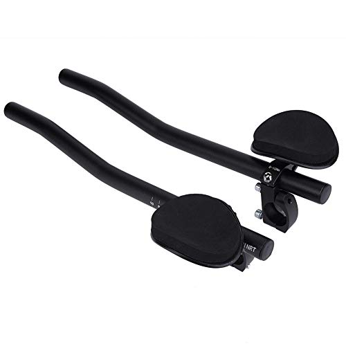 Bnineteenteam Bicycle Aerobar Bicycle Rest Handlebar Racing Bicycle Handlebar Aluminum Alloy Bicycle Arm Rest Handlebars for Triathlon Road Bicycle