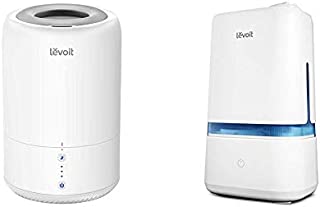 LEVOIT Humidifiers for Bedroom, Cool Mist Humidifier for Babies, Top Fill Ultrasonic Air Humidifier, Auto Shut Off (1.8L/0.48Gal) & Humidifiers for Bedroom, 4L Ultrasonic Cool Mist Humidifier