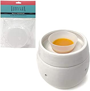 Wax Warmer Popper Liner for Wax Melters - No Mess, No Scrape Way to Remove Scented Wax - Long Lasting and Reusable Silicone! (White, Universal)