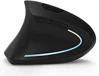 Left Handed Mouse, Lekvey Wireless 2.4G USB Left Hand Ergonomic Vertical Mouse, Less Noise - Black