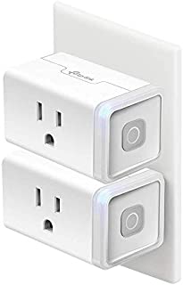 Kasa Smart Plug HS103P2, Wi-Fi Outlet works with Alexa, Echo and Google Home &IFTTT, No Hub Required, Remote Control, 15 Amp, UL Certified, 2-Pack